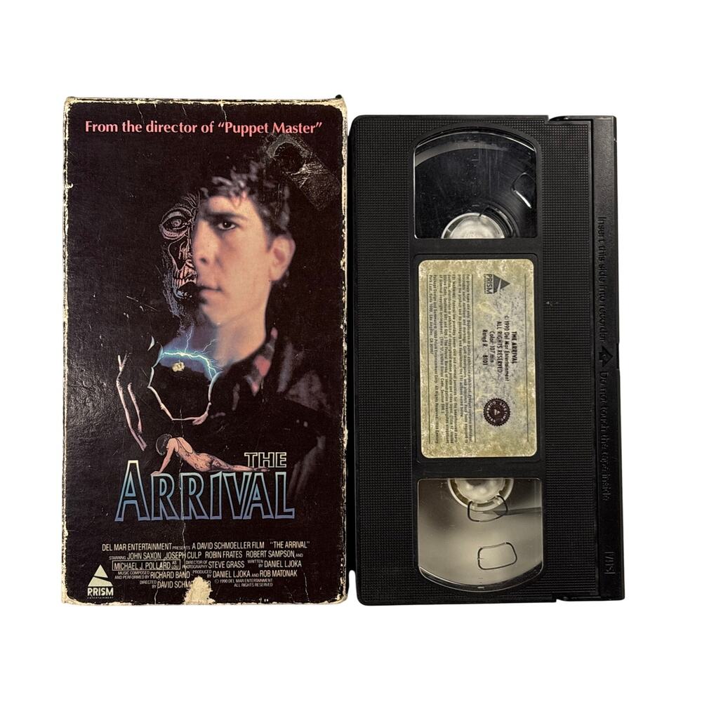 THE ARRIVAL 1990 film VHS JOHN SAXON HORROR SCI-FI PRISM Entertainment movie